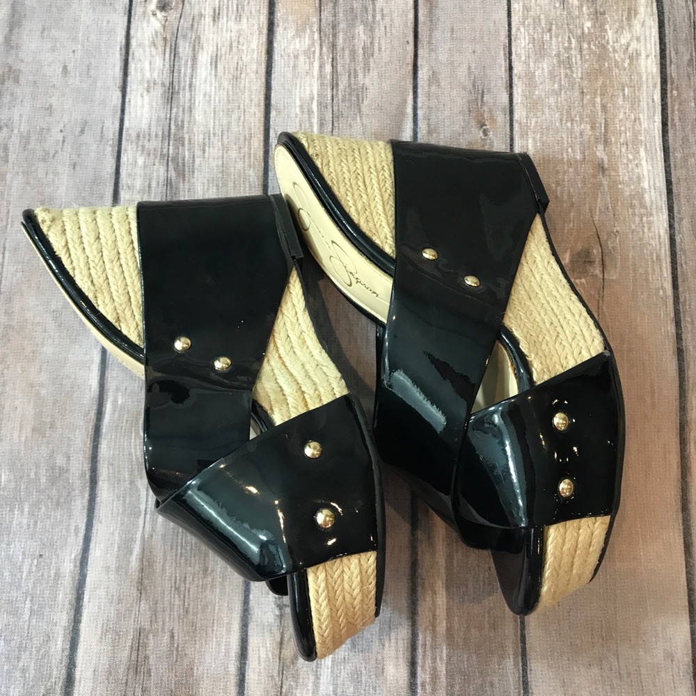 (SOLD)Jessica Simpson Noroh Wedge Heels Size 7 1/2 - Picture 3 of 6